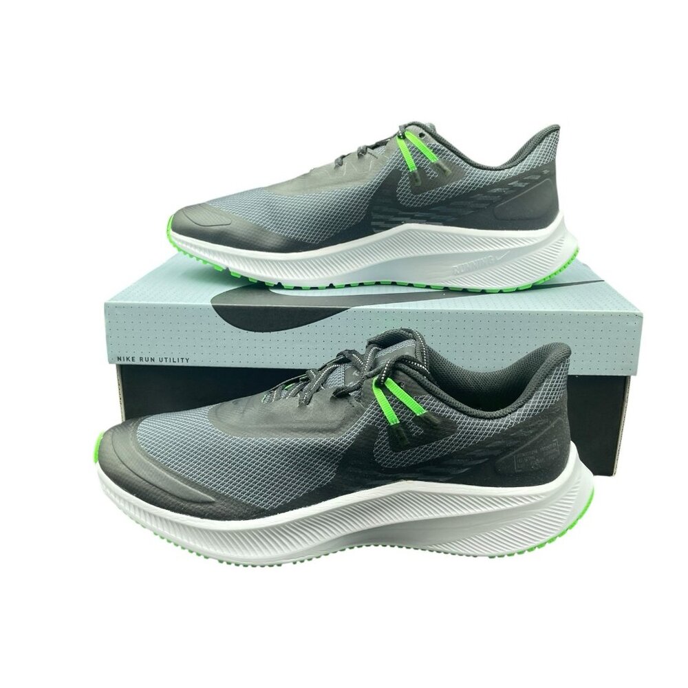 Nike Quest 3 Shield Running Shoes Men’s 9 Black Obsidian Mist CQ8894-010 New - Picture 1 of 8